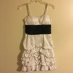 B&W Polka Dot Dress
